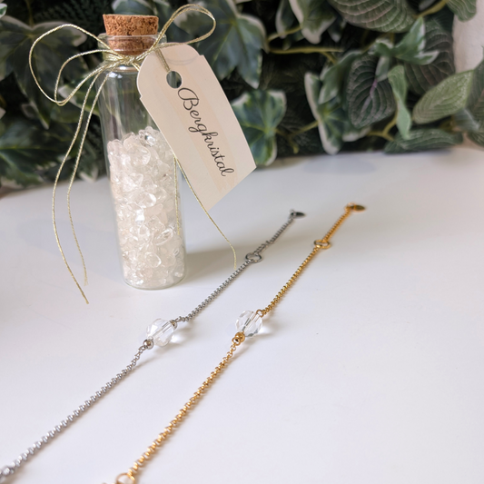 Bergkristal sieraden set