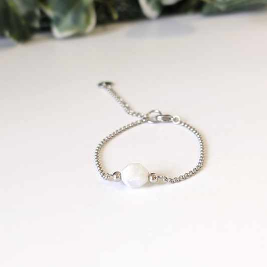 regenboog maansteen armband