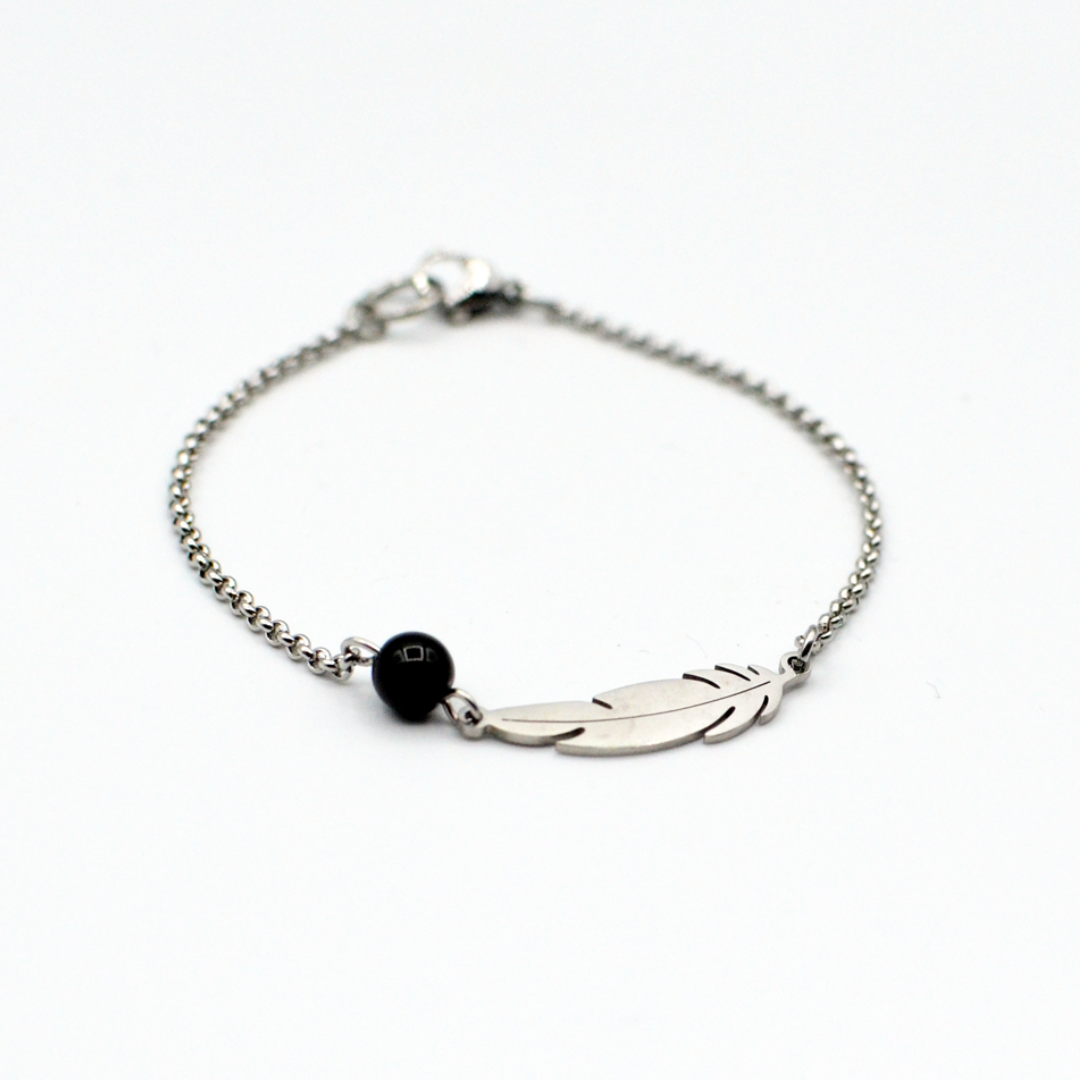 zwarte obsidiaan armband
