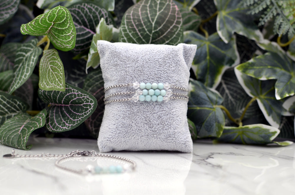 accessoires van edelsteen amazoniet
