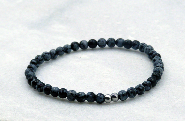 sneeuwvlok obsidiaan sieraden