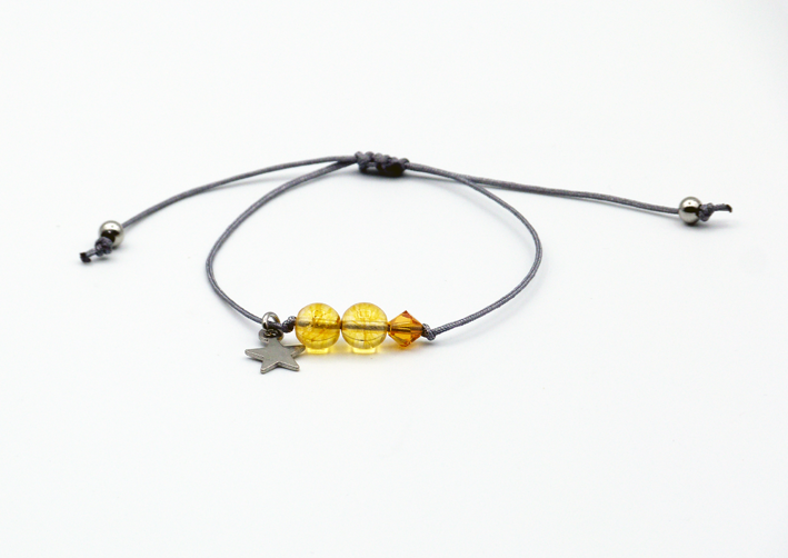 sterrenbeeld armband met citrien