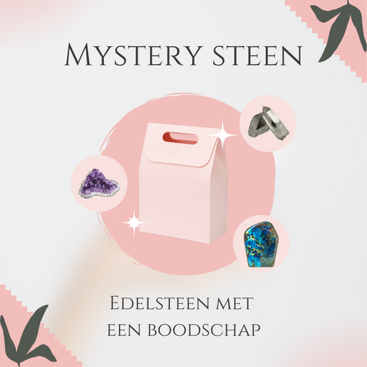 edelsteen met affirmatie en boodschap