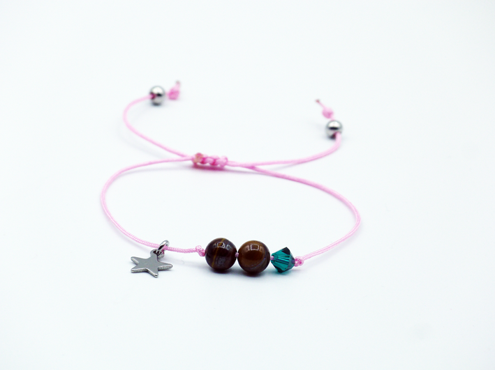 geboortesteen armband met kristal