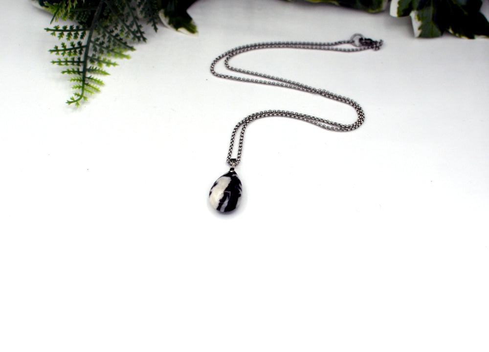 ketting met zebra jaspis hanger