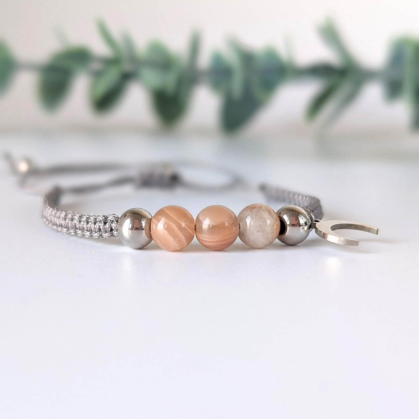 maan armband met maansteen 