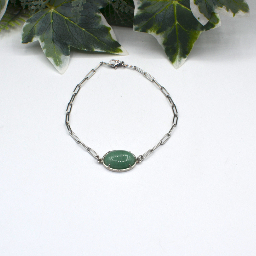 grote schakels edelstenen armband 